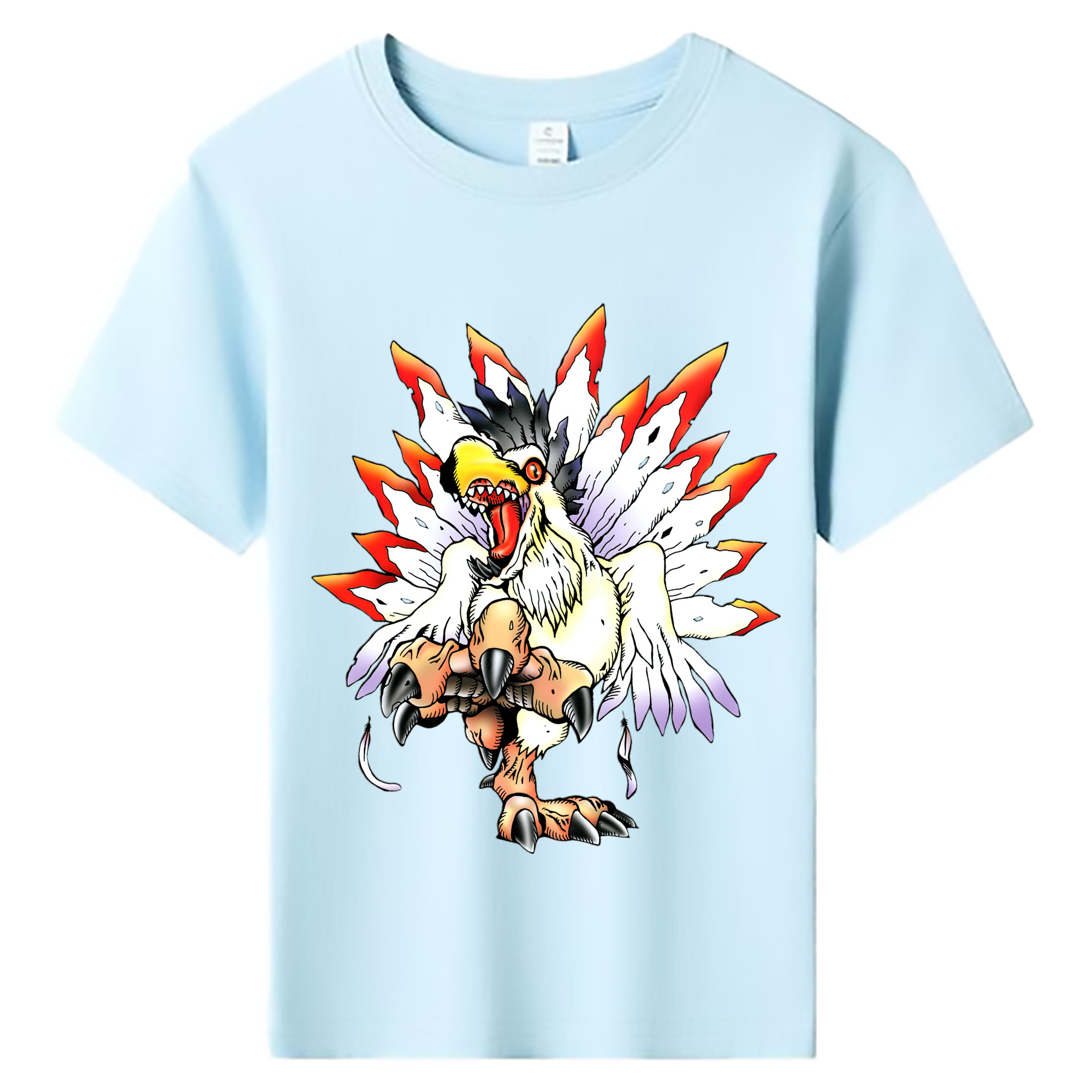 （画像用） Digimon デジタルモンスター/デジモン 綿100％キッズTシャツ（フロントプリント）
